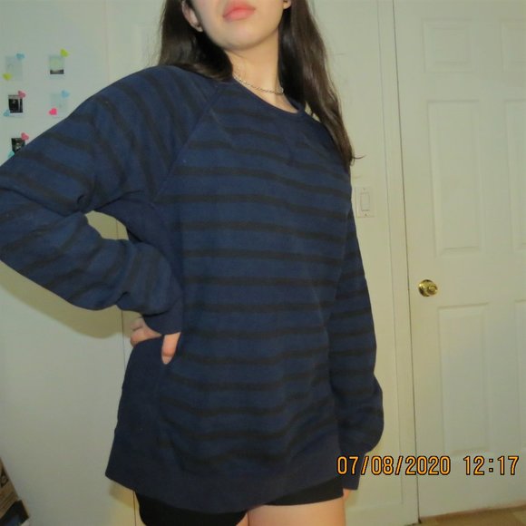 REIGNING CHAMP blue and black sweater (Mens) - Picture 1 of 4